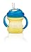 Nuby No-Spill Grip N' Sip Cup with Super Straw, 8 Ounce, Colors May Vary