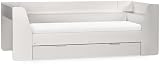 Julian Bowen Cyclone Daybed Taupe with Storage & Shelving Unit view 3