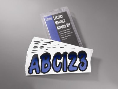 OEM Yamaha Number Registration Kit Red & Black MAR-REBKG-20-28