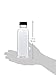 VTM (25) 16 oz. Clear Food Grade Plastic Juice Bottles, Square with Cap 25/Pack (White Lids)