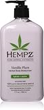 Hempz Herbal Body Moisturizer, Light Purple, Vanilla Plum, 17 Fluid Ounce