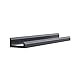 Wallniture Boston Picture Ledge Shelf and Floating Shelf, 22-Inch, Black