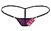 Deargirl T Back G-String Thong for Women Cotton/lace Thong Panty (One Size(FITS Most XS to M), Purple Mesh)