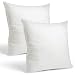 Set of 2-26 x 26 Premium Hypoallergenic European Sleep Pillow Inserts Sham Square Form Polyester, Standard/White - Made in USA primary