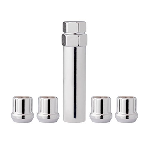 DPAccessories LOS2L5HC-CH04LK4 Chrome Wheel Locks 12x1.25 Open End Spline Tuner Locking Lug Nuts - Dual Hex Wheel Lock Set