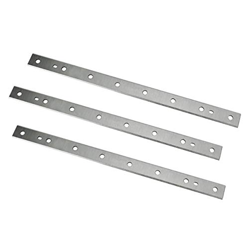 POWERTEC 128010 12-1/2-Inch HSS Planer Knives for DeWalt DW734, Pack of 3
