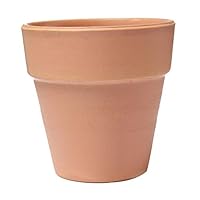 HUNGUPA Terracotta Pot Clay Ceramic Pottery Planter Flower Pots Holder Home Garden Decor Holder Porch Tree Outside Terracotta Balcony Pots Ring Wall Railings Stand Mount Holders Ceili