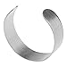 Jili Online Stainless Steel Unfinished Blank Bangle Setting Cuff Bracelet for Jewelry Making Craft - Silver, 2cm