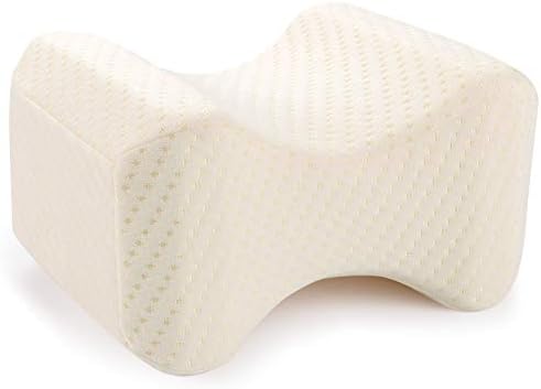 Power Of Nature Knee Pillow For Side Sleepers Comfort Memory Foam Knee Pillow For Sciatica Back Leg Hip Joint And Pregnancy With Washable Cover Bedding