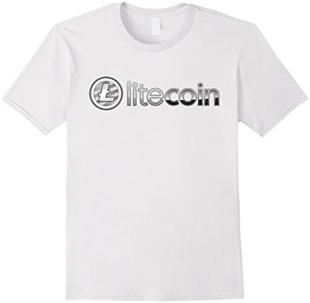 Mens Litecoin LTC T-Shirt | Blockchain Cryptocurrency Tee Shirt XL White