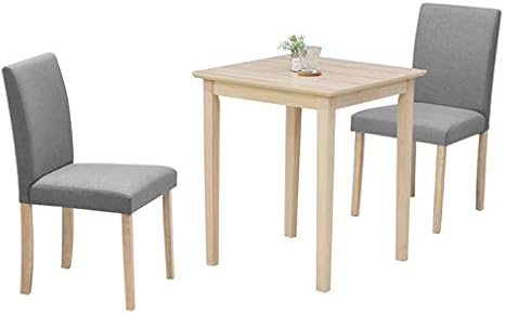 Amazon ダイニングテーブルセット 2人掛け用 60cmテーブル コンパクト 3点セット ファブリック Mac60 3 Beka342wwlgy ホワイトウォッシュ色 メラミン化粧板 木製 北欧風 単身 布地 シンプル モダン 省スペース 食卓セット カフェ風 5s 2k Hr ダイニングセット