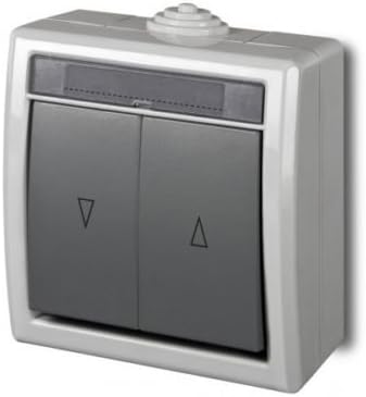 Ip44 Ip55 Aufputz Schalter Steckdosenprogramm Feuchtraum Schuko Hermes Aquant Ip55 Jalousieschalter Markisenschalter 1208 10 Amazon De Baumarkt