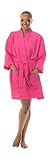 Comfy Robes Women's Kimono Thigh-Length Waffle Weave Robe