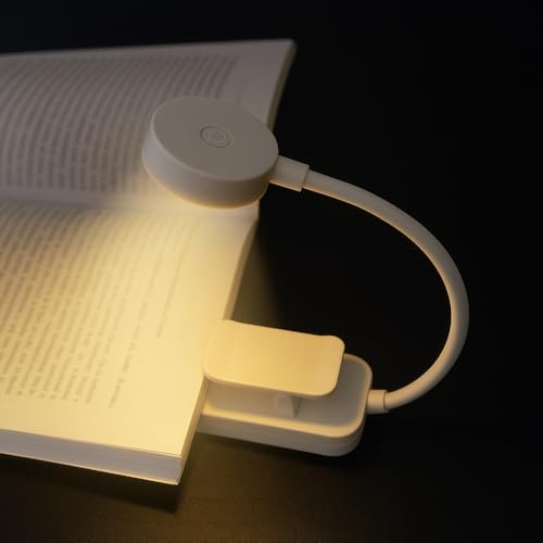 Luz de Leitura Para Livro LED Luminária de Livros - Quente Neutra Fria - Nível de Iluminação Ajustável - Ideal para Estudar ou Ler a Noite