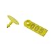 WGCD 100pcs Yellow 1-100 Number Plastic Livestock Ear Tag Animal Tag and 1pcs Ear Tag Applicator for Goat Sheep Pig