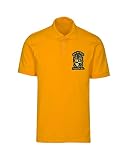 Fashion Greek Alpha Phi Alpha Fraternity Polo Shirt Gold Large