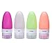 Qihui Leak Proof Silicone Toiletry Travel Bottles Set Protable Squeezable and Refillable Bottle Container FDA Certificated TSA Approved BPA Free Airline Carry-Ons (36ml 4pack)