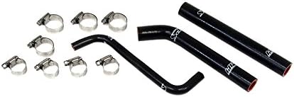 HPS 57-1376-BLK Black Silicone Radiator Coolant Hose Kit