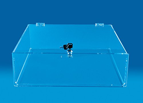 Square Locking Countertop Tray is 4"H x 14"W x 14"D | Jewelry Display Case | Swap Meet Tabletop Display | Display Case - Thumbnail 3
