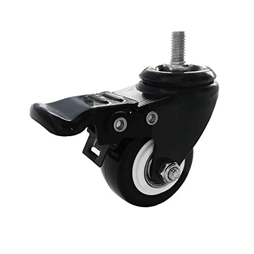 VWINDESK 2 inch M8 15mm Threaded Locking Caster