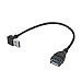 LDKCOK USB 3.0 up Down Male to Female Extension Adapter Combo Upward and Downward 90 Degree Right Angle USB 3.0 Super-Speed Connector Adapte Coupler (Up Down Angle)