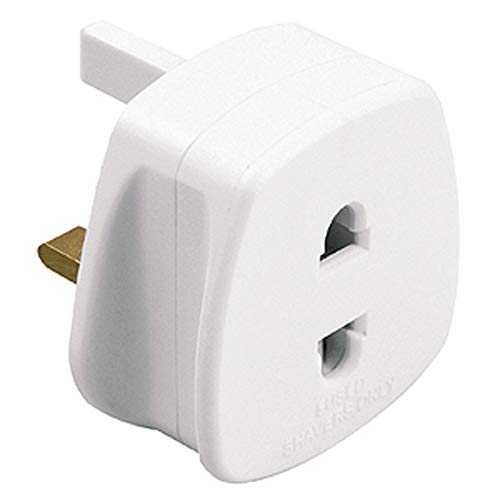 Plug Adaptor Two To Three Pin Toothbrush Adapter Epilators Bathroom UK