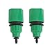BeGrit Garden Hose Pipe One Way Adapter Tap Connector Fitting for Irrigation 2-Pack