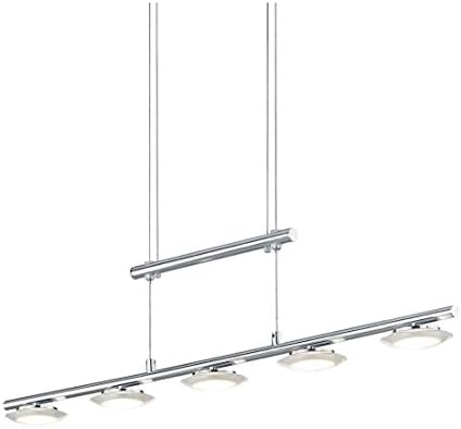 Arnsberg 378510507 Santiago LED 5-Light Pendant in Nickel-Matte