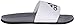 adidas Men's Adilette Comfort Slides Sandals, White/Iron Metallic/Vista Grey, 8
