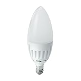 Kobi Electric K8L7 6-watt (40-Watt) Straight Tip Candle LED 5000K Cool White Indoor Candelabra Light Bulb, Dimmable