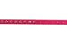 Pink Velvet Safety Elastic Belt Rhinestones Crystal Jeweled Cat Collars with Bell 8-10.5 Inches