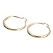 Followmoon 18K Gold Plated Women's Hoop Earrings Sparkling Styles