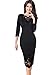 Vfemage Womens Embroidery Elegant Wear To Work Party Bodycon Dress