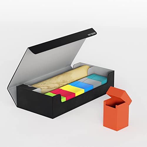 Premium Card Game Deck Storage Box and Playmat Case Holds 550+ Double