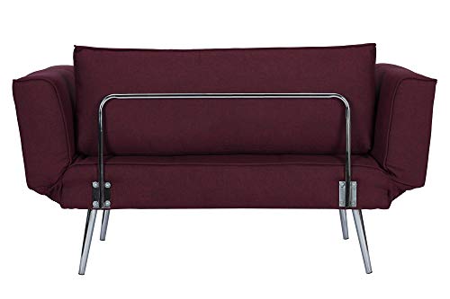 Futon Loveseat with Adjustable Armrests - Image 7