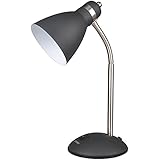 LEPOWER Metal Desk Lamp, Eye-Caring Table Lamp, Study Lamps with Flexible Goose Neck for Bedroom and Office (Sandy Black)