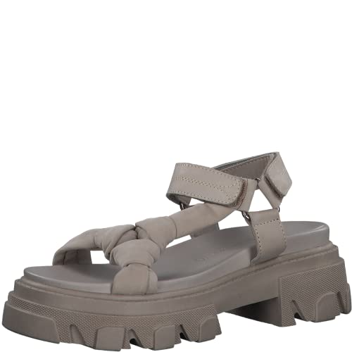 MARCO TOZZI Femme Damen 2-2-28788-20 Sandale, Taupe, 38 EU