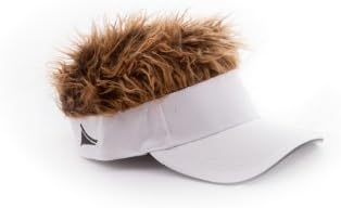 Flair Hair Novelty Adjustable Visor With Spiked Hair Joke Gag