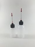 Plastic Squeeze Bottles 1oz, 2oz with 1.5 inch Stainless Steel Applicators
