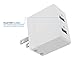 iPhone iPad Charger, Samsung Android Micro USB Charger, 3-in-1 Apple Certified Mfi Travel Dual-USB 4.8A Wall Charger + Micro-USB Cable + Lightning Cable