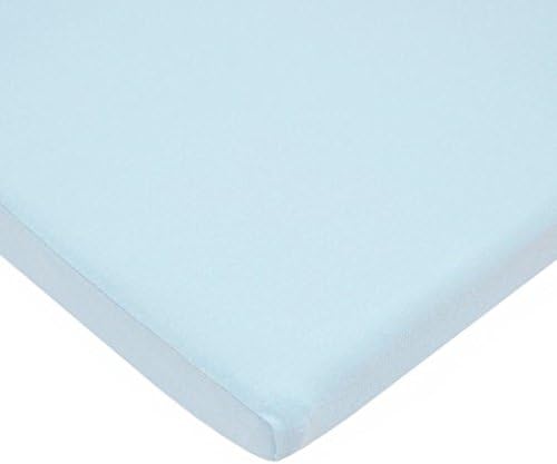 Pindaboo 100% Cotton Value Jersey Knit Fitted Portable/Mini Sheet (Blue)