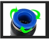 MUXSAM 5pcs 6mm PE6 Pneumatic T-Junction Air Hose 3 Way Quick Connector Fittings view 2