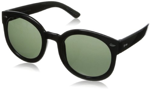 Dot Dash Women's Pool Party Round Sunglasses,Black,52 mm