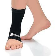 Copper Compression Ankle Brace - Copper Infused Plantar Fasciitis Sleeve - Relief for Foot Pain, Arch Support, Achilles Tendonitis, Tendons, Swelling & Heel Spurs. Fit for Men & Women