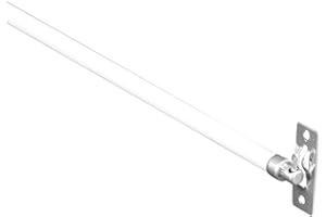 Spring Window Fashions (5/16-Inch - Pack of Two) Swivel End Sash Curtain Rods - 2 Rods - 21-38 Inch