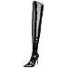 Funtasma by Pleaser Women's Lust-3000 Boot,Black Str Patent,9 M