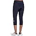 Women’s Cycling Pants 3D Padded Bike Compression 3/4 Tights Bicycle Capri Pants with Wide Waistband(XL,Black)thumb 2