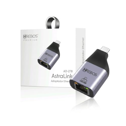 Adaptador De Rede Usb C Para R45 Gigabit 1000mbps Ethernet, Compatível Com Windows, Mac OS, Chrome, Linux, Android, Para Notebook PC Celular Tablet MacBook Ultrabook