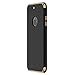 Hovisi 3 in 1 Anti-Scratch Anti-Fingerprint Shockproof Electroplate Frame with Non Slip Coated Case for iPhone7 Plus (Black)