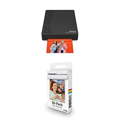 ایگرد | قیمت و خرید پرینتر جیبی Polaroid Mint - سیاه و سفید با Polaroid  2x3ʺ Premium Zink Zero Photo Paper 50-pack